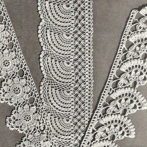 1941 Exquisite Bordures vintage Crochet Pattern 198 image 1