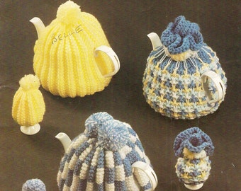 Copley Tea & Egg Cosies Vintage Knitting Pattern 433