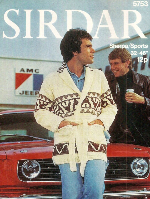 Starsky and Hutch Jacket Vintage Knitting Pattern 411 - Etsy