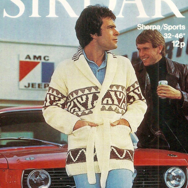 Starsky et Hutch Veste vintage Tricot Patron 411