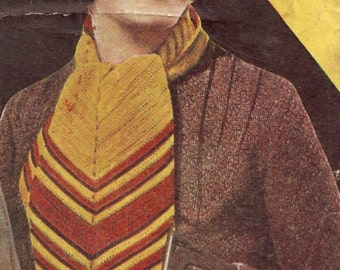 Smart Set, écharpe, bonnet et sac - vintage Crochet Pattern 287