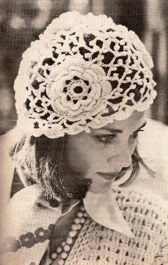 Irish Rose Crochet Hat Vintage Crochet Pattern 359 - Etsy display picture 2