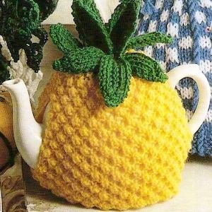 Pineapple Tea Cosy Vintage Knitting Pattern 354 sent by PDF image 1