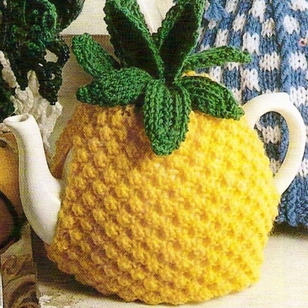 Pineapple Tea Cosy Vintage Knitting Pattern 354 sent by PDF