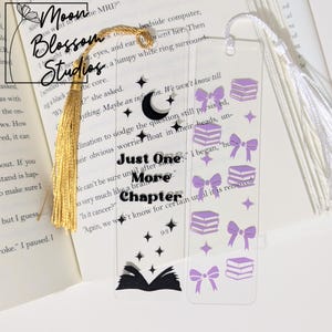Acrylic Bookmark With Tassel, Book Lover Gift, Custom Bookmark