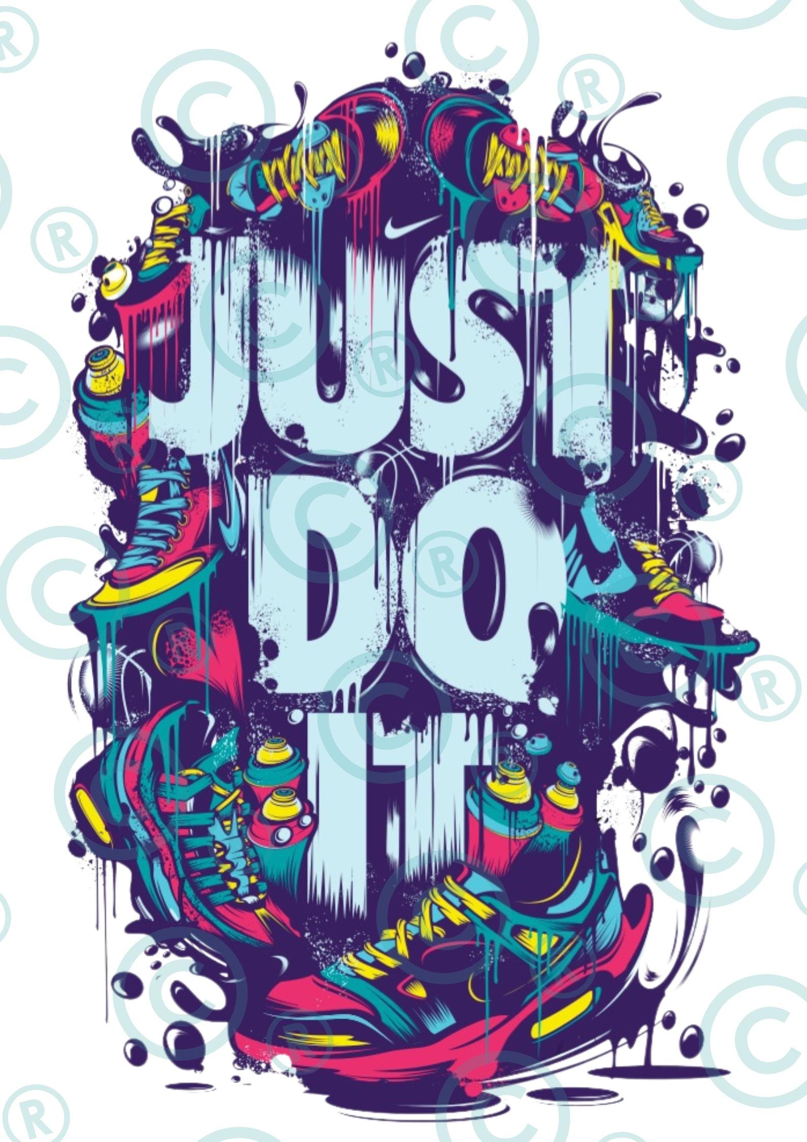 Nike just do it logo Etsy