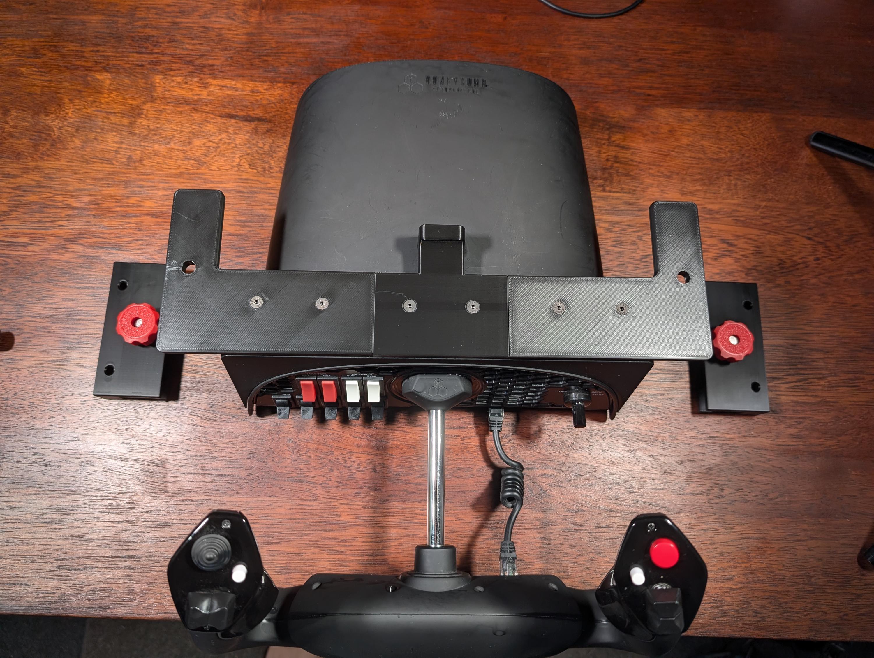 Under Desk Mount for the Honeycomb Alpha Yoke Mount Your Flight