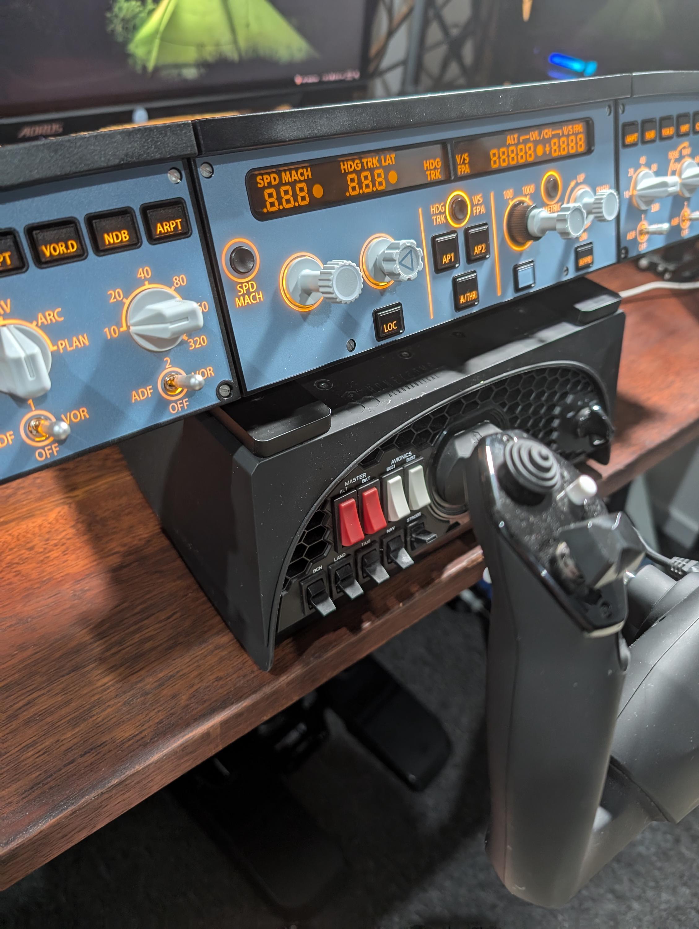 Winwing / WINCTRL Airbus A320 FCU Unit 1 & EFIS Stand for