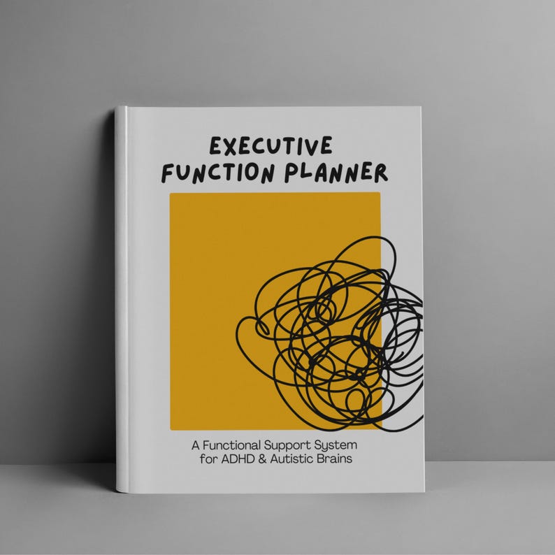 Executive Function Planner for ADHD & Autism | Dysfunction Workbook ...