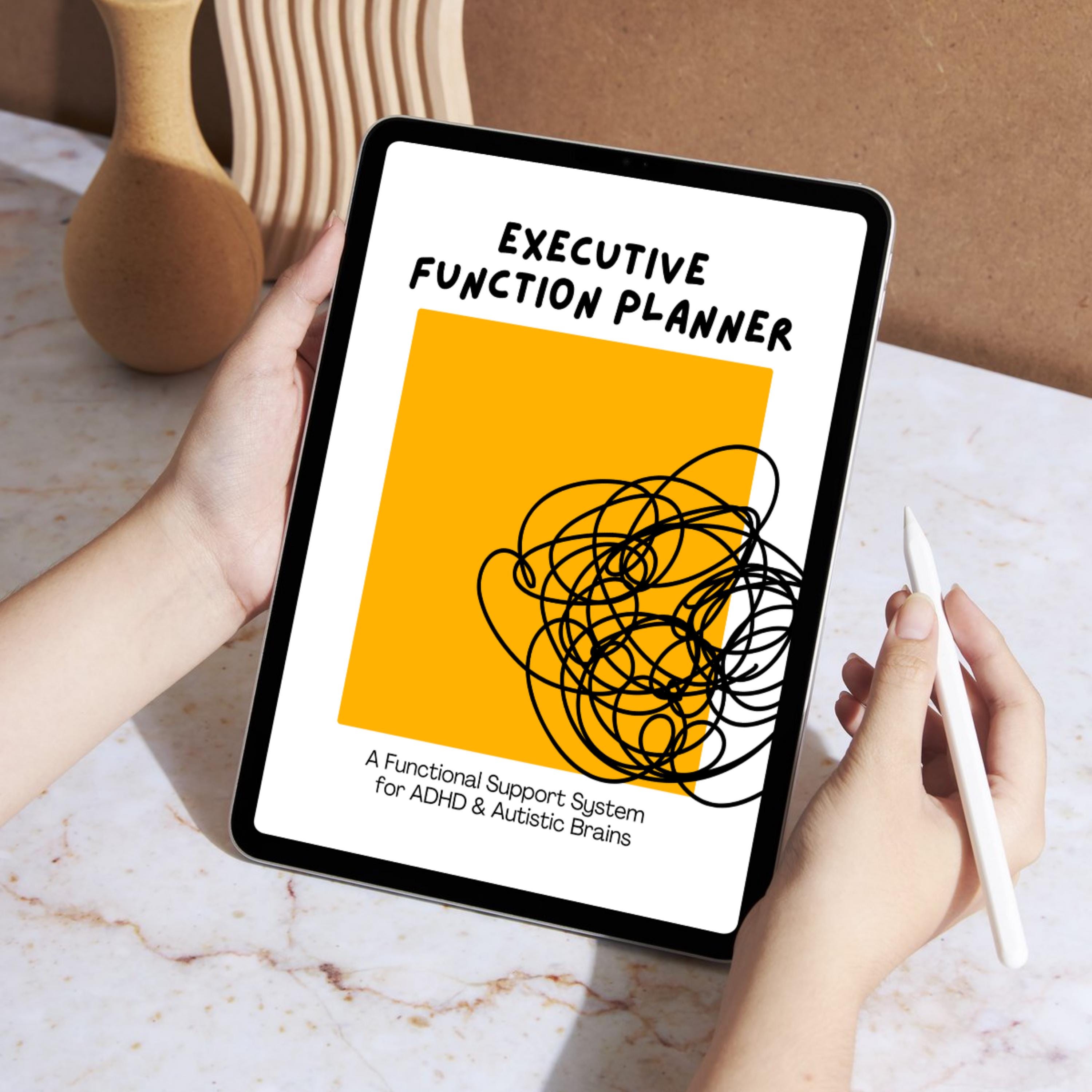 Executive Function Planner for ADHD & Autism | Dysfunction Workbook ...