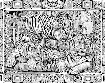 ANIMALIA: Tigers (standard art print)