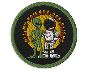 All My Friends Are Aliens patch - green