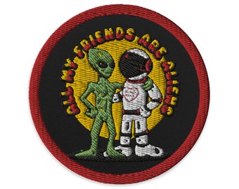 All My Friends Are Aliens patch - red