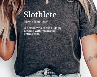 Faultier Definition T-Shirt Lustiges Unisex T-Shirt Fauler Tag Shirt Bequemes Faultier Liebhaber Top Chill Outfit Lustiges Text Tshirt