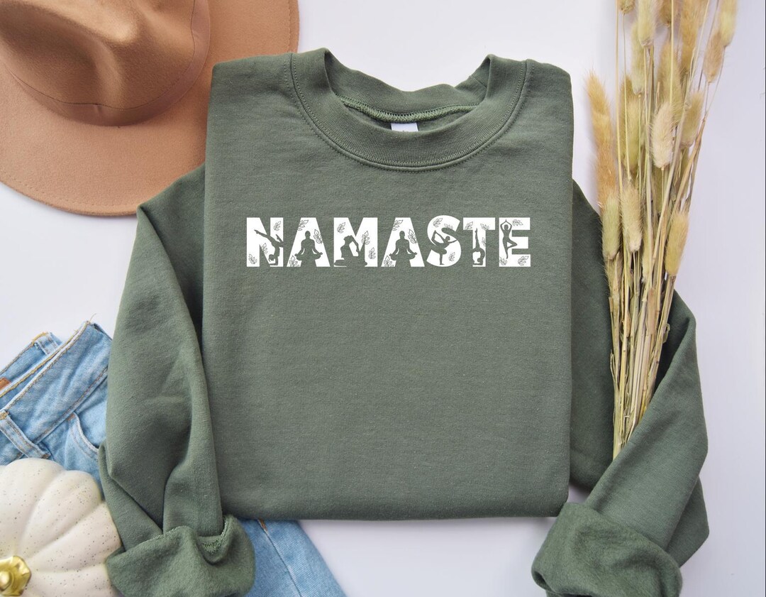 Namaste Sweatshirt Yoga Gifts for Women Yoga Gifts for Her Mom
