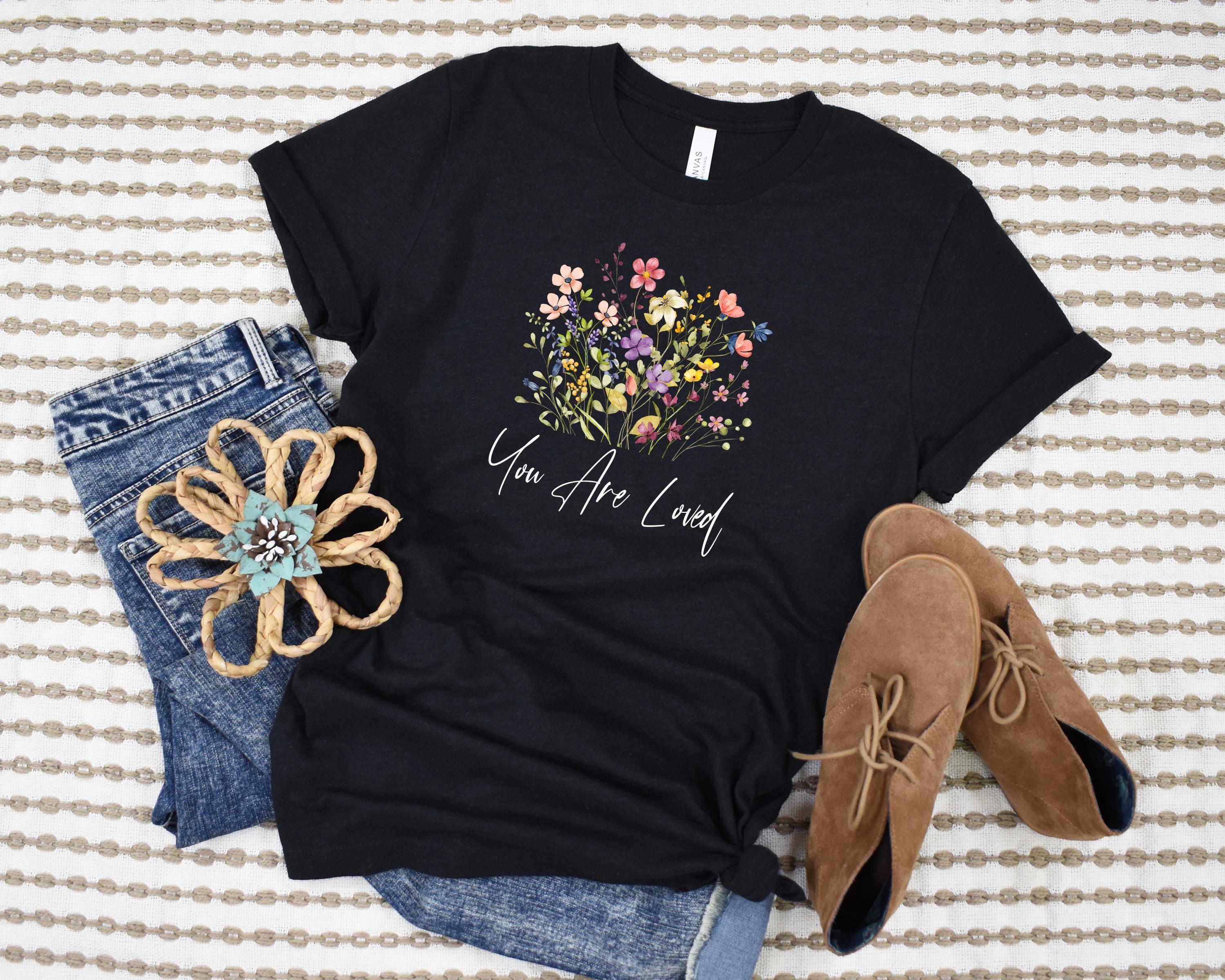 T-Shirt Uomo Generic "Wild Flowers You In A Jar" - 100% Cotone, Taglie S-XXL