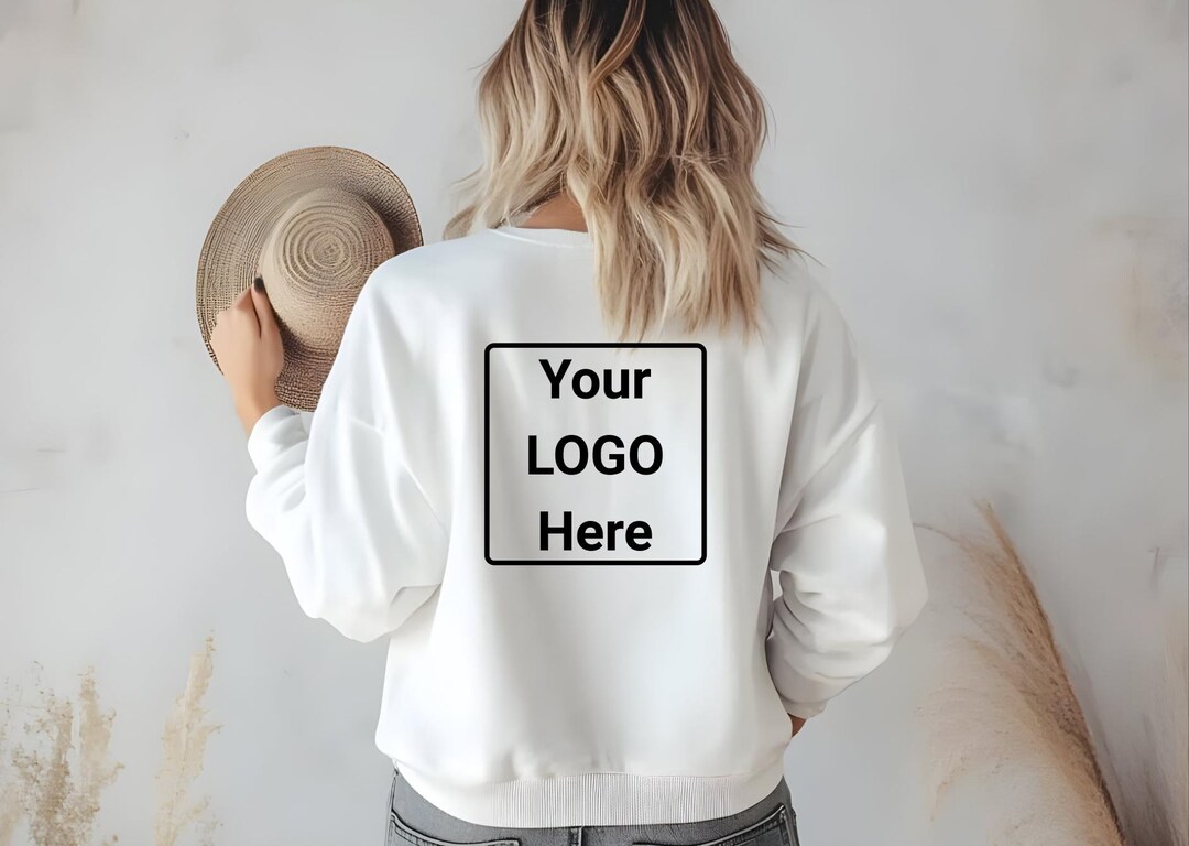 Personalized Logo Sweatshirt Custom Logo Sweater Your Business Logo or ...