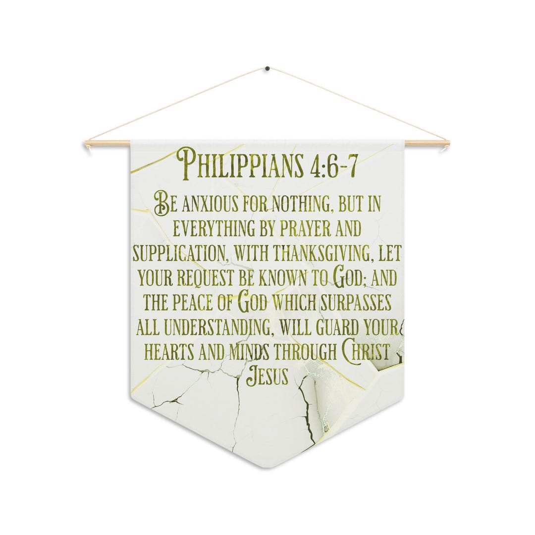 Christian Pennant, Philippians Bible Verse Flags, Religious Wall Banner ...