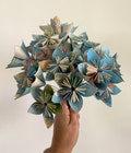 Recycled Map Atlas Book Paper Flowers Wired Bulk Wholesale Lot {25 Small Size} - First Paper Anniversary, Teacher Gift, Christmas Exchange