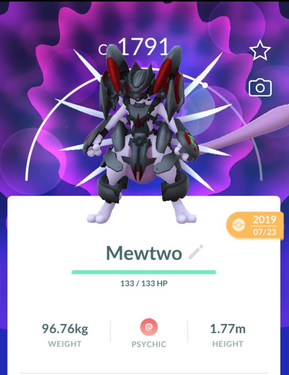 Armored Mewtwo (pokémon Go) One Million Dust Trade or Registered