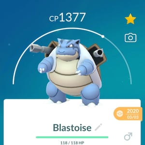 Clone Blastoice (Pokémon Go Event) 20.000 Dust Trade Or Registered