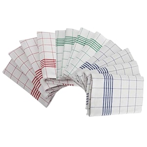 Kitchen Dish Towels, 100% Natural Cotton Kitchen Towels, Multi Color - 15x25Inches- Set of 6/12
