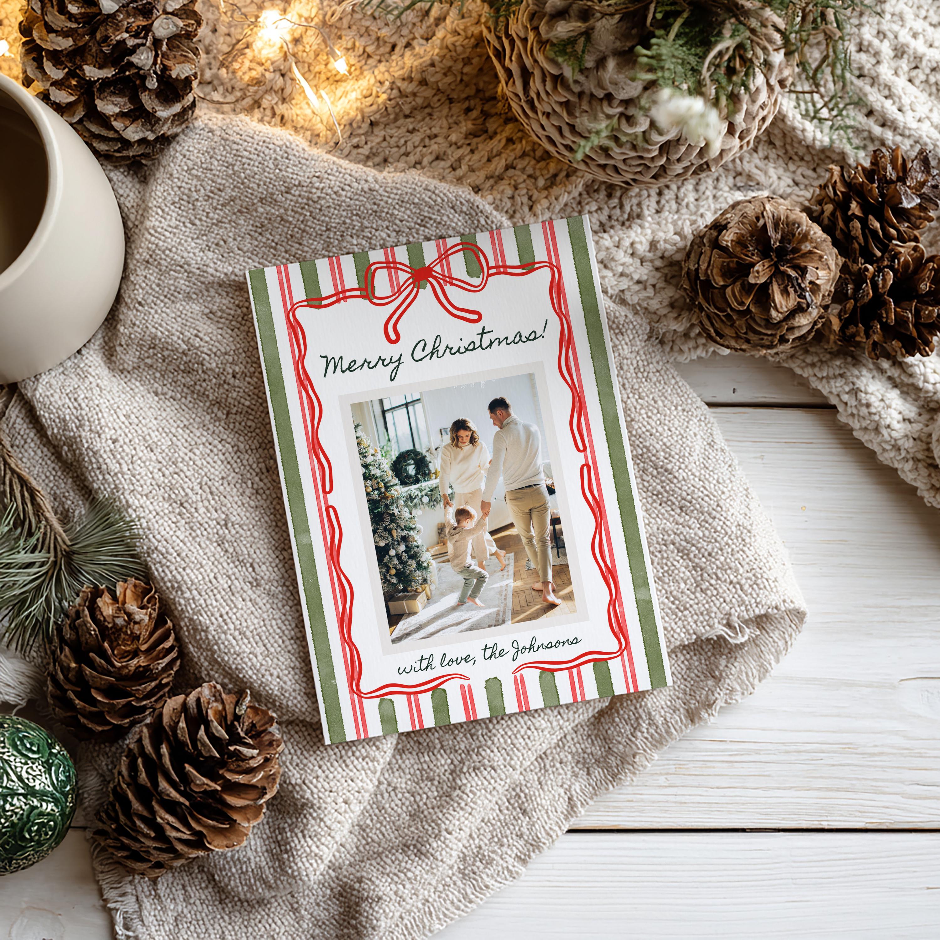 Editable Christmas Card Printable Digital Download Canva Template ...