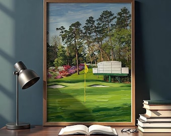Masters Golf Wall Art | Golf Course Wall Art Print | Golf Wall Print | Digital Download | Augusta National Wall Decor | Printable Wall Art