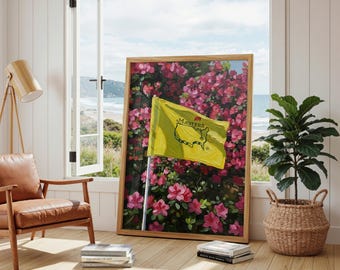 Arte mural de Masters Golf / Impresión de campo de golf / Impresión de golf / Descarga digital / Decoración de pared de Augusta National / Arte mural imprimible