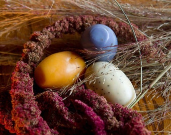 Sisters Soap Egg Soap Assortment in an  Organza Gift Bag