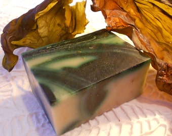 Bergamot and Seaweed goat milk soap bar