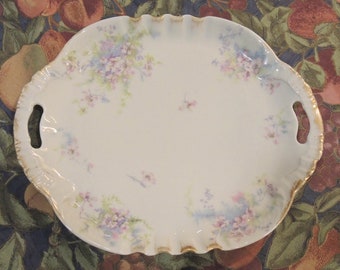 Vintage Haviland Limoges Dresser Tray, Cake Server, Pin Tray.  Multiple Use Tray