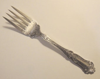 1835 R Wallace Victorian Serving Fork, East Lake Style