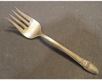 Rogers First Love, 1847 Rogers Bros. First Love Pattern, Individual Dessert Fork, 1937