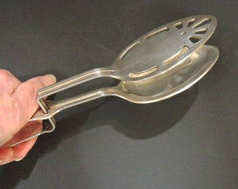 Vintage Sandwich Server, Pastry, Dessert, Salad Server, Silver plated Server