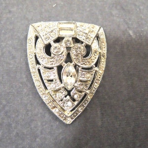 Vintage Rhinestone Dress Clip, Vintage Dress Clip From The Early 20th Century