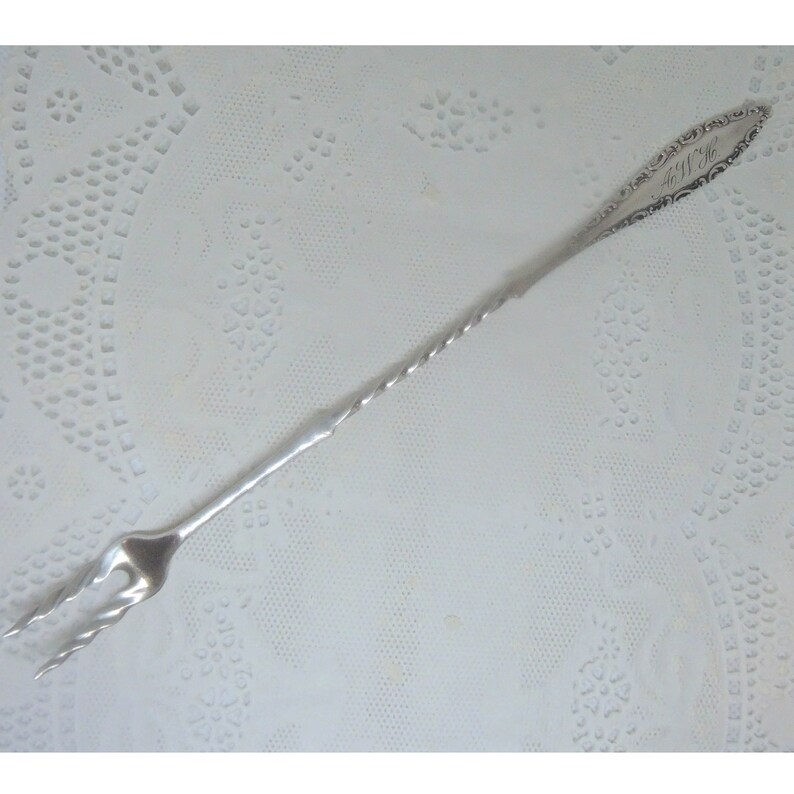 1847 Rogers Bros. Ravenhall Pickle Fork Extra Long Twisted Etsy
