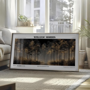 William Morris Inspired Botanical Print: Arts & Crafts Style Framed Poster