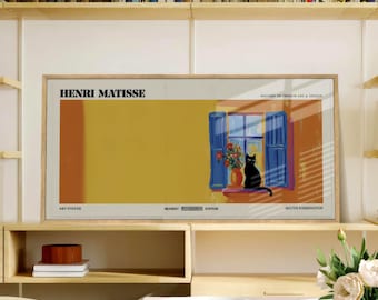 Henri Matisse Inspired Framed Poster: Panoramic Gallery Wall Art