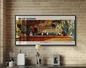 Henri Matisse Panoramic Framed Poster: Exhibition Gallery Wall Art