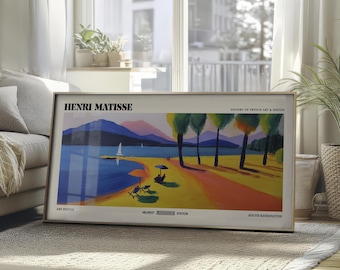 Henri Matisse Inspired Panoramic Framed Art Poster