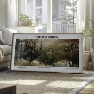 William Morris Exhibition Framed Poster: Panoramic Wall Art