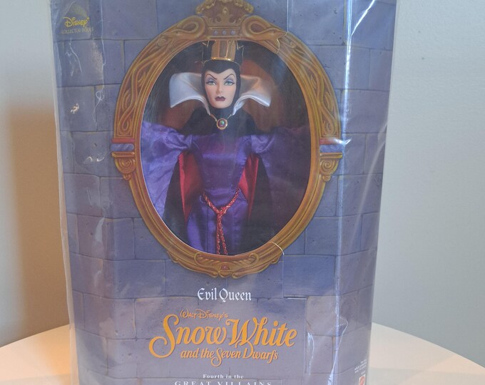 1998 Evil Queen Snow White Barbie Disney Mattel 18626 Doll