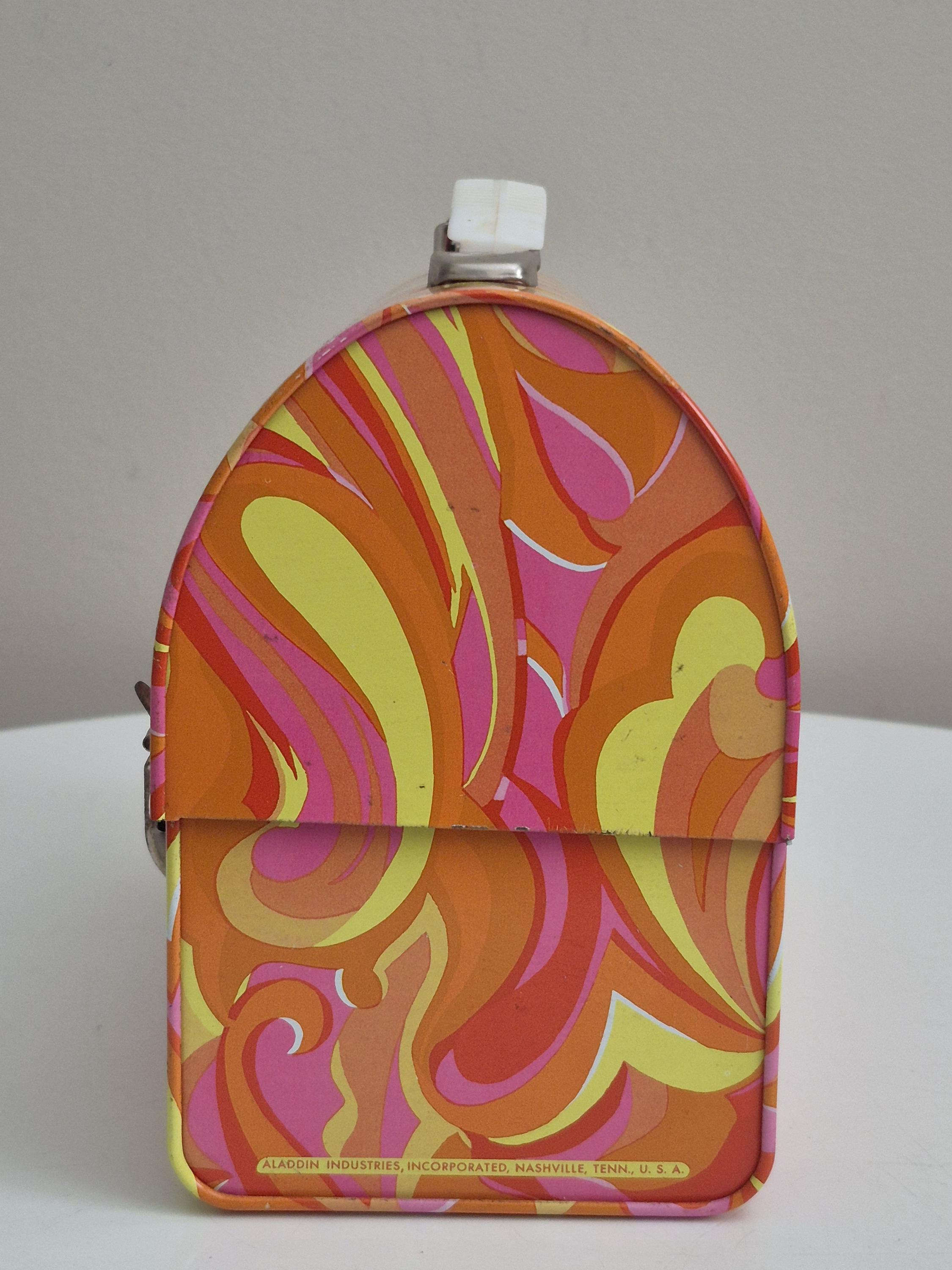 Vintage 1969 Dome Psychedelic Lunchbox and Thermos Set RARE 1969