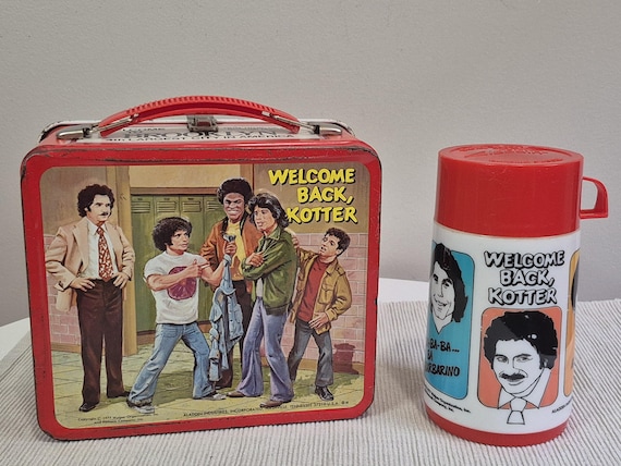 Vintage Welcome Back Lotter Lunchbox With Thermos by Aladdin - Etsy