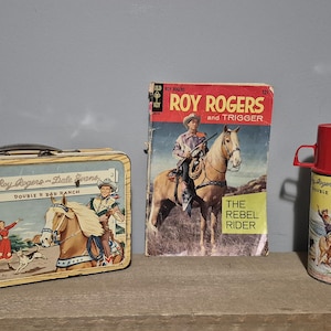 Vintage 1954 Roy Rogers and Dale Evans Double R Bar Ranch Lunchbox