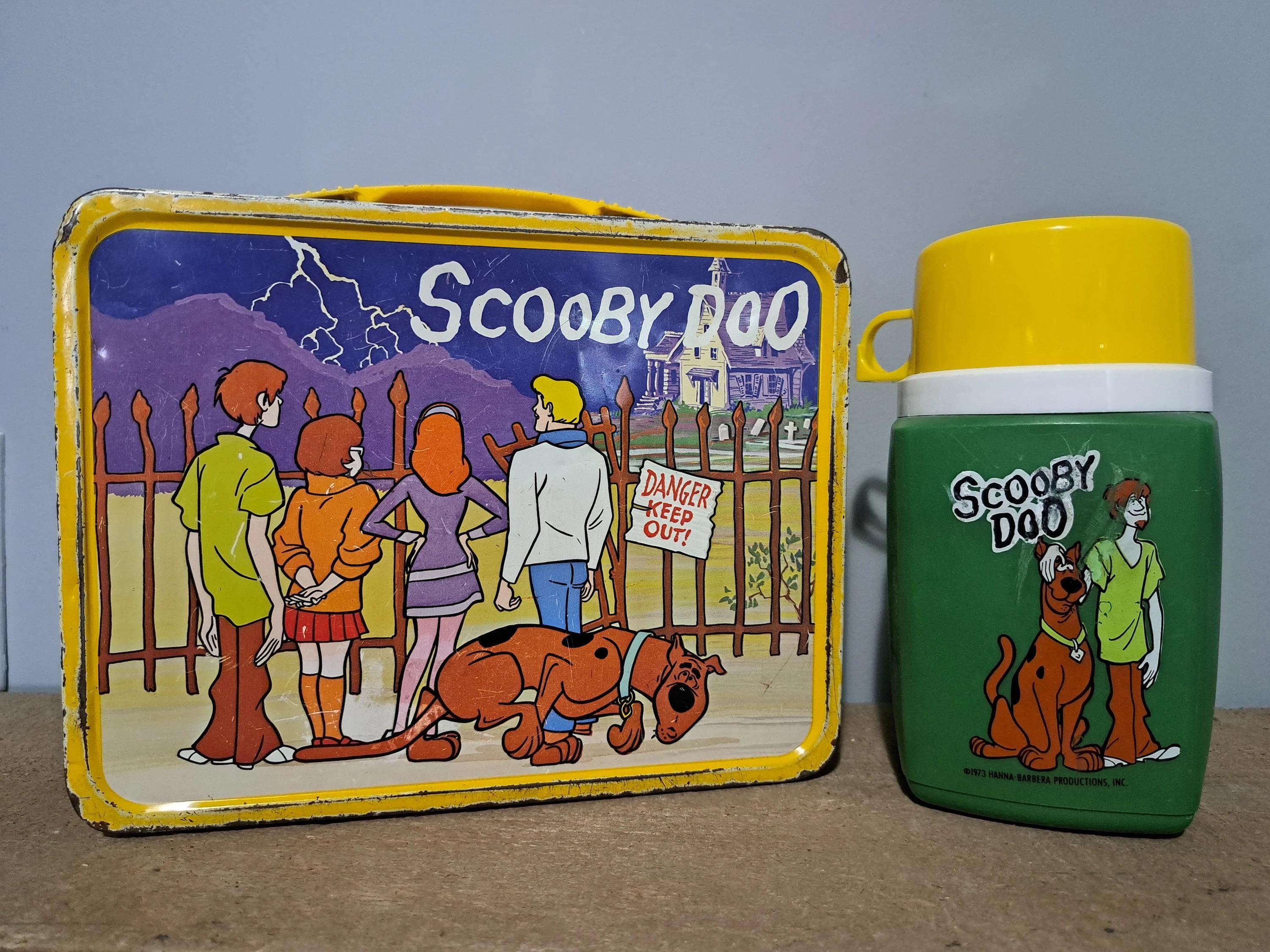 Vintage Scooby Doo Lunchbox and Thermos 1973 Scoobydoo Lunchbox