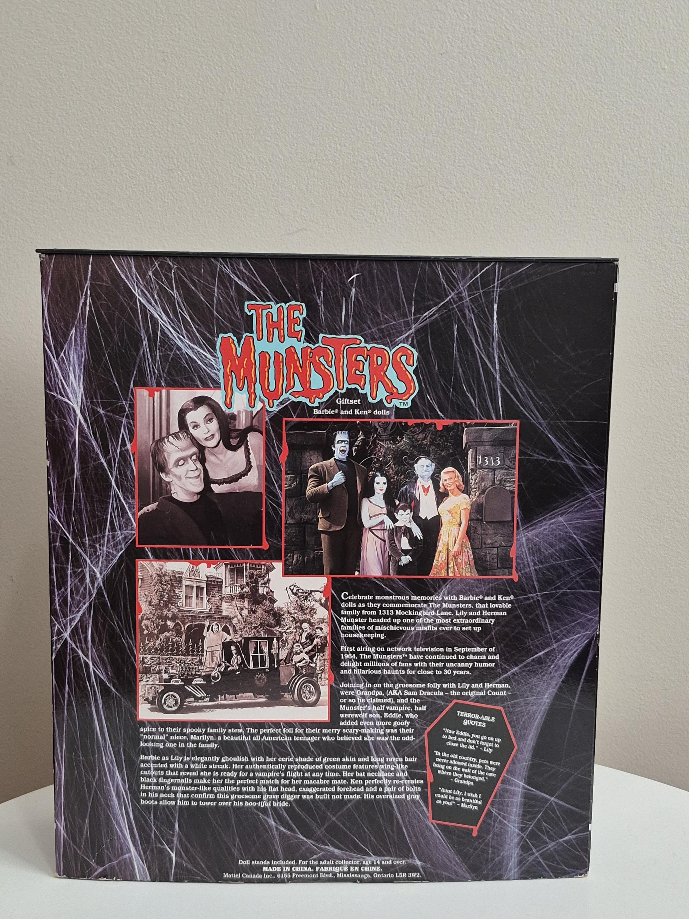 Vintage 2001 the Munster Gift Set 50544 Herman and Lily Munster