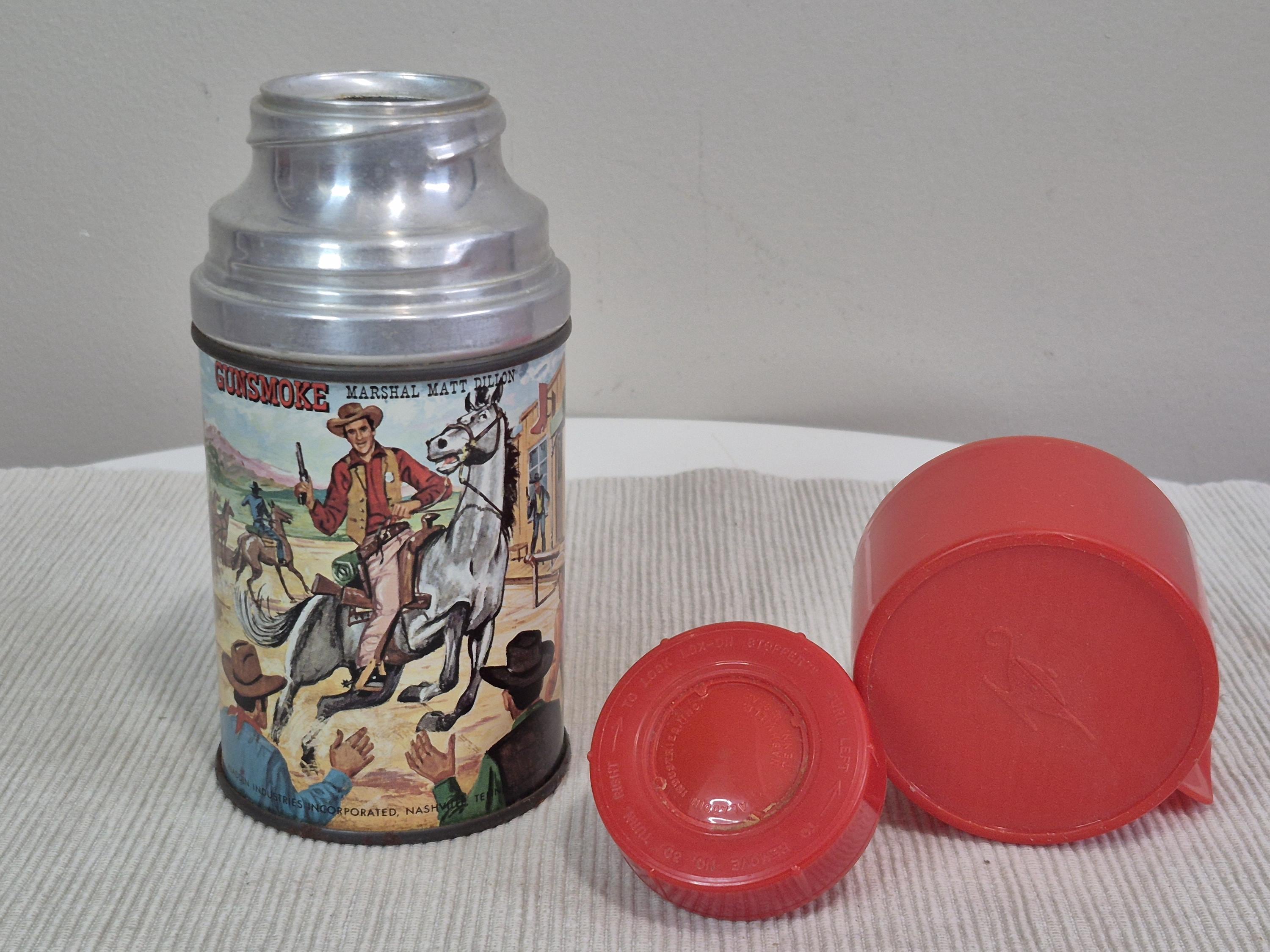 Vintage 1962 Gunsmoke Lunchbox and Thermos RARE 1962 Gunsmoke