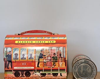Vintage 1962 Aladdin Cable Car Lunchbox and Thermos - Etsy